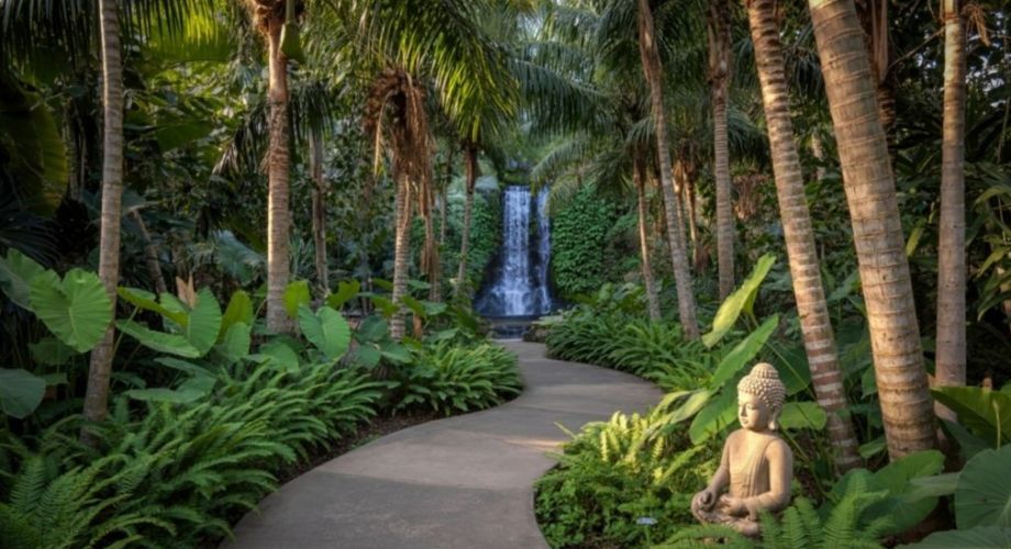 bouddha sur chemin ile maurice