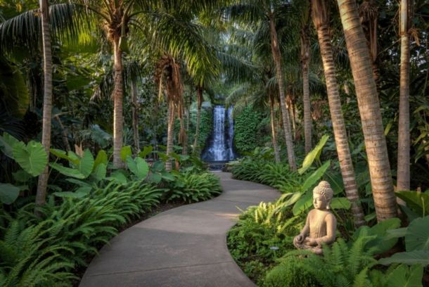 bouddha sur chemin ile maurice